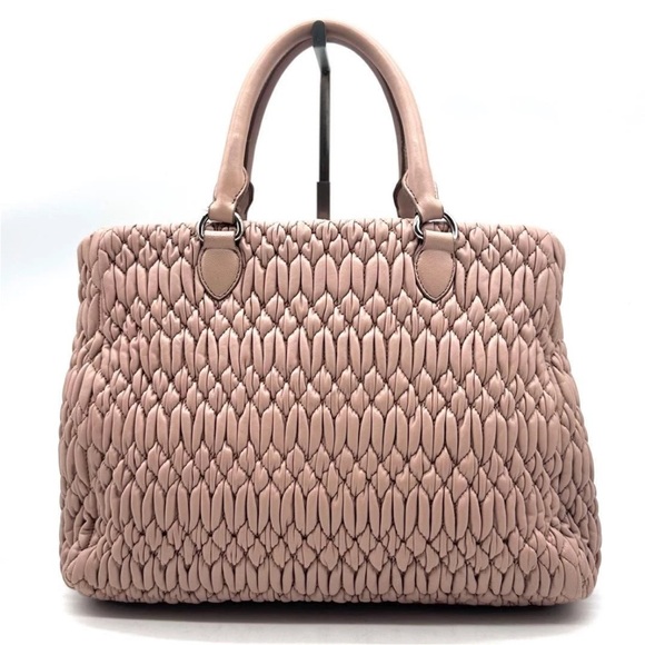 Miu Miu Blush Quilted Satchel - Picture 3 of 13